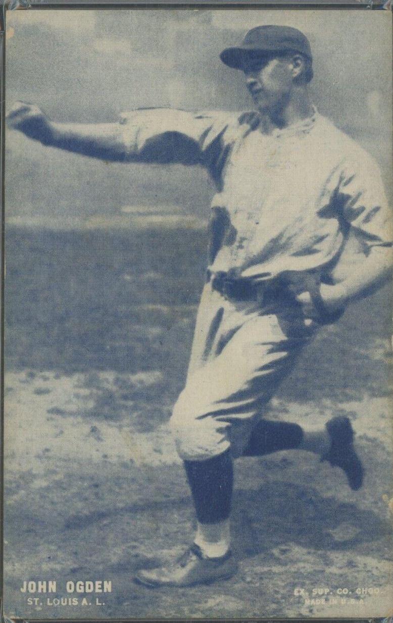 John Ogden Baseball Cards 1928 Exhibits