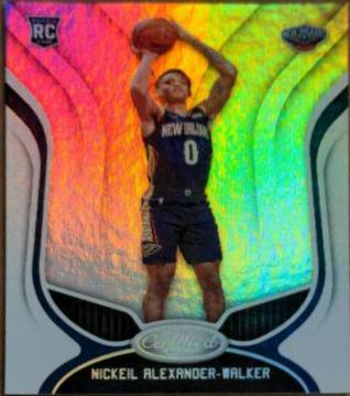 Nickeil Alexander Walker #166 Basketball Cards 2019 Panini Certified