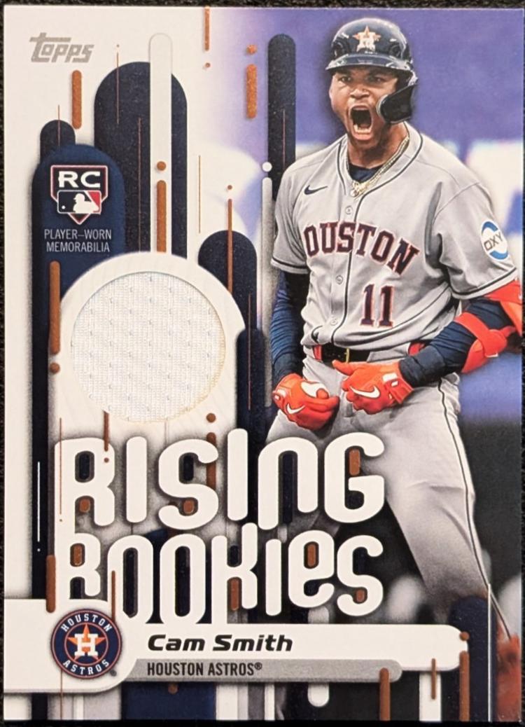 Cam Smith #RRR-CS 2025 Topps Update Rising Rookie Relics Baseball