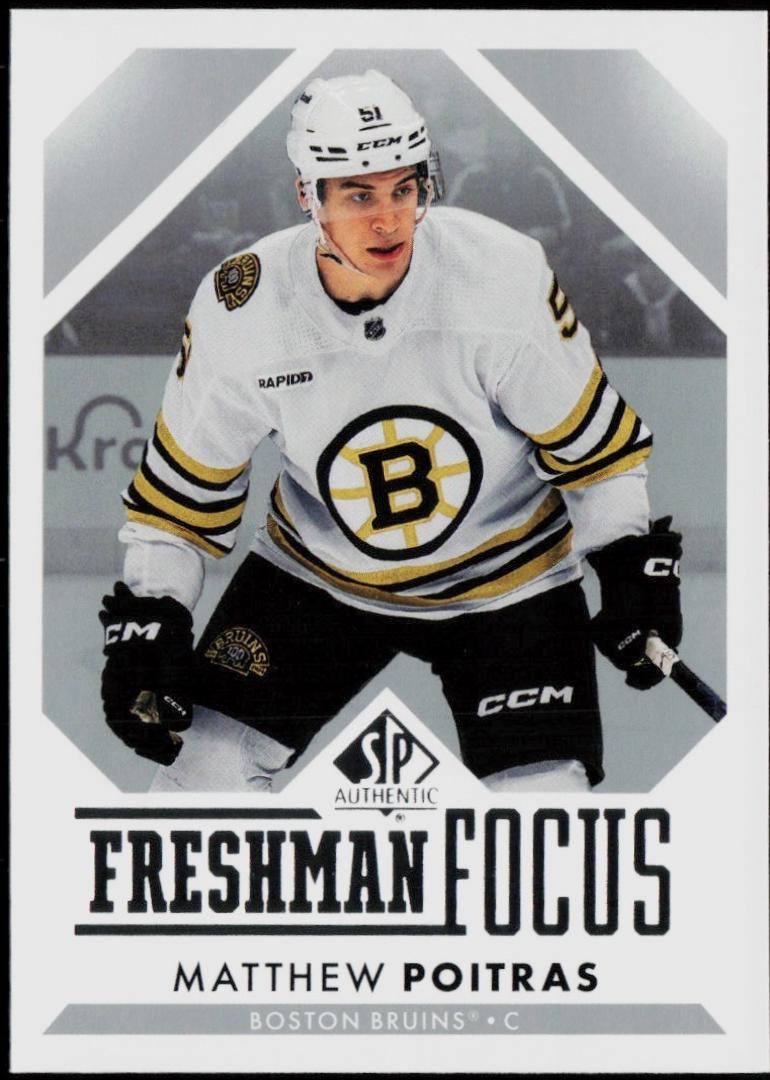 Matthew Poitras #FF-40 Hockey Cards 2023 SP Authentic Freshman Focus