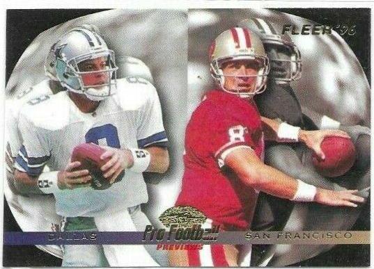 Troy Aikman, Steve Young #194 1996 Fleer Football