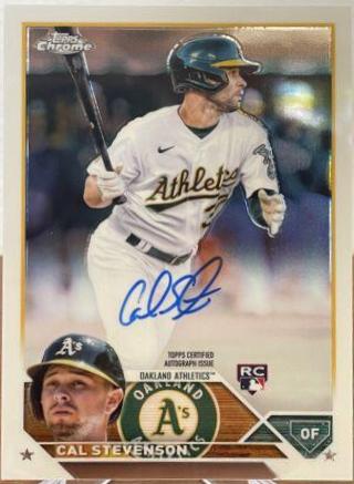 Cal Stevenson #RA-CST Baseball Cards 2023 Topps Chrome Rookie Autographs