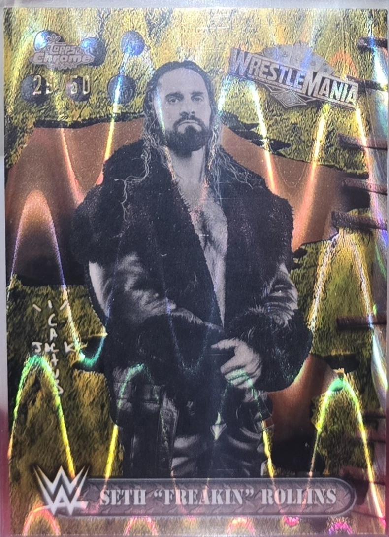 Seth Freakin Rollins #17 Wrestling Cards 2025 Topps Chrome WWE Cactus Jack