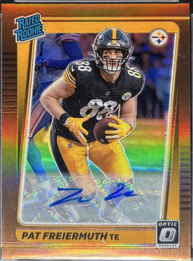 Pat Freiermuth #232 2021 Panini Donruss Optic Rated Rookies Autograph Football