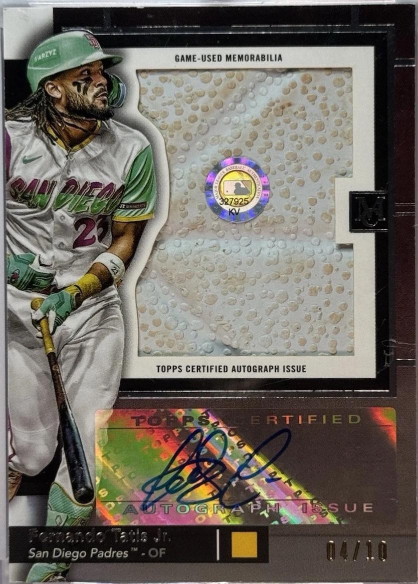 Fernando Tatis Jr. #MLBBAR-FT Baseball Cards 2024 Topps Museum Collection MLB Authenticated Base Relic Autograph