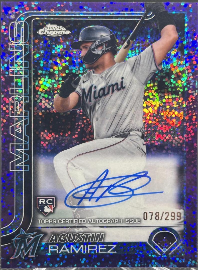 Agustin Ramirez #RA-AR 2025 Topps Chrome Update Autograph Baseball