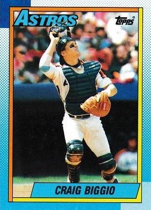 Craig Biggio #157 Baseball Cards 1990 Topps