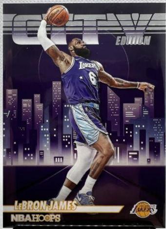 LeBron James #18 Basketball Cards 2022 Panini Hoops City Edition