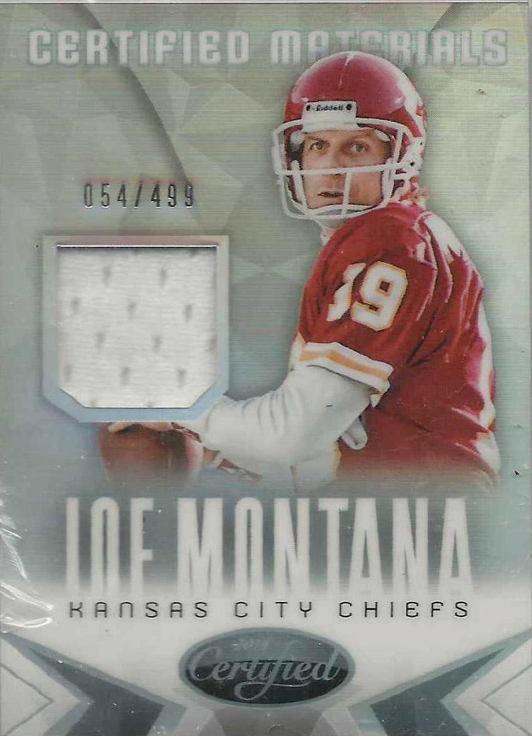 Joe Montana #MJM Football Cards 2014 Panini Certified Materials
