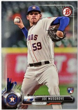 Joe Musgrove #92 Baseball Cards 2017 Bowman