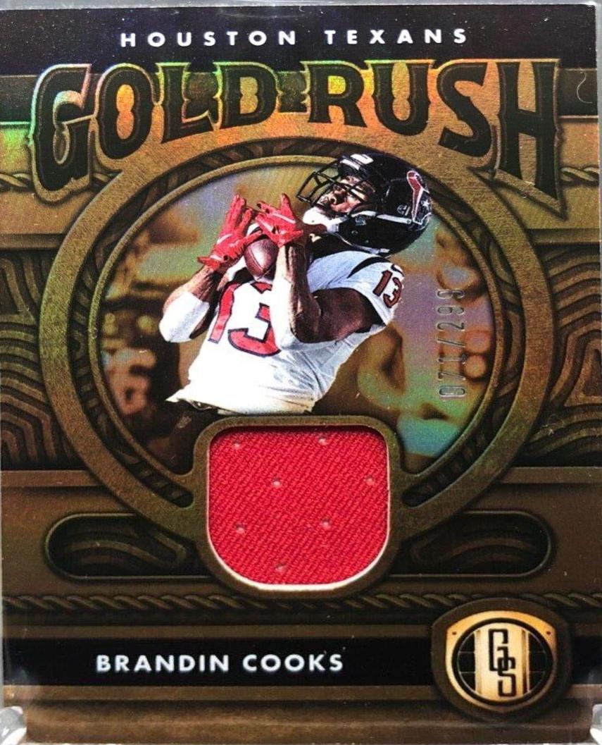 Brandin Cooks #GR-BCO Football Cards 2022 Panini Gold Standard Rush