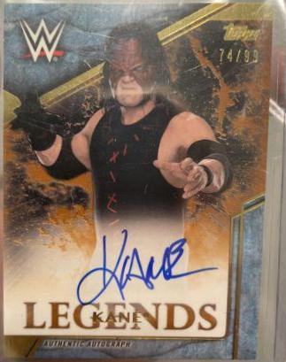 Kane #LA-KE Wrestling Cards 2017 Topps Legends of WWE Autographs