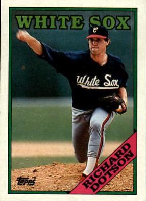 Richard Dotson #209 Baseball Cards 1988 Topps