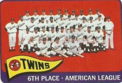 Twins Team #24 Baseball Cards 1965 O Pee Chee