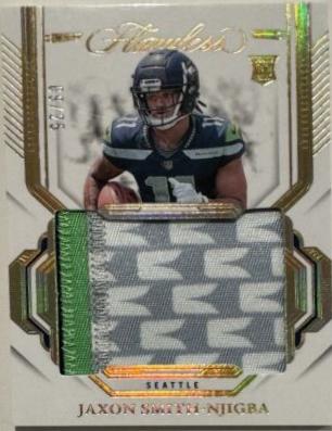 Jaxon Smith-Njigba #6 Football Cards 2023 Panini Flawless Rookie Patch