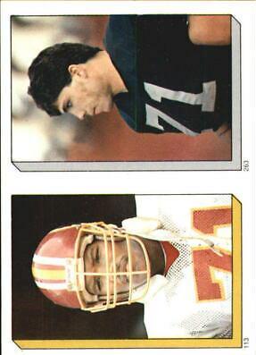 Charles Mann, Bill Pickel Football Cards 1986 Topps Stickers