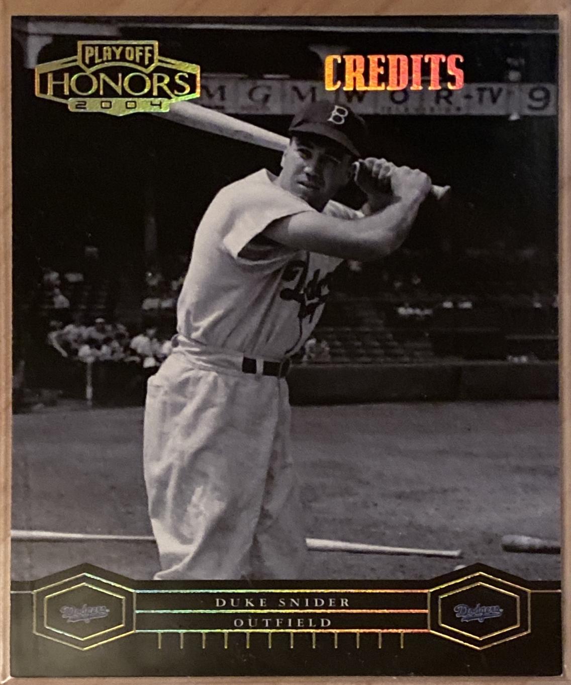 Duke Snider #101 2004 Playoff Honors Baseball