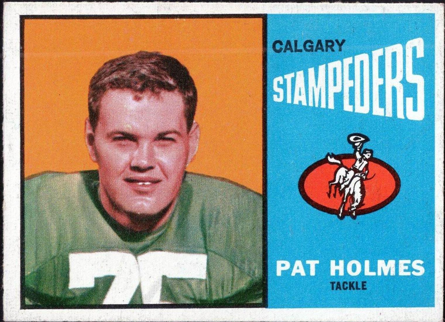 Pat Holmes #18 Football Cards 1964 Topps CFL