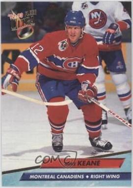 Mike Keane #106 Hockey Cards 1992 Ultra