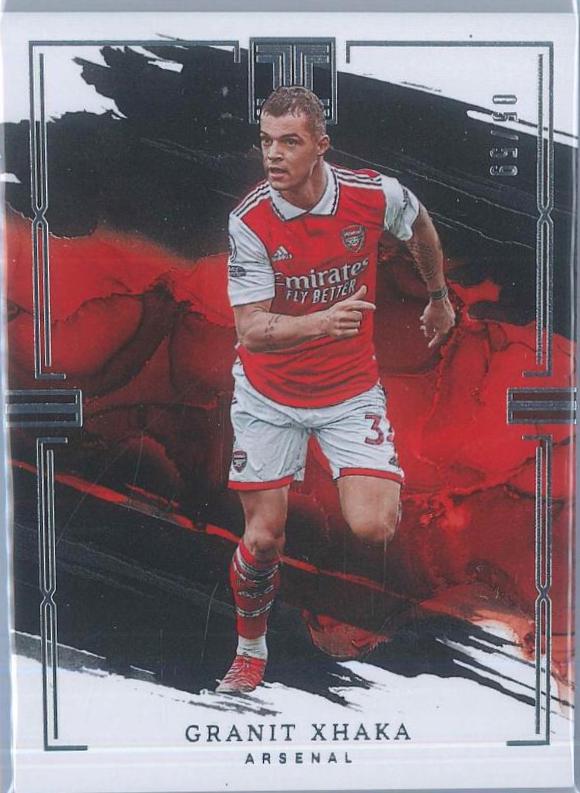 Granit Xhaka #17 Soccer Cards 2022 Panini Impeccable Premier League