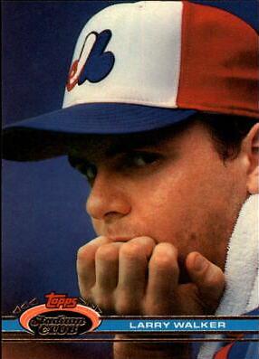 Larry Walker #93 Baseball Cards 1991 Stadium Club
