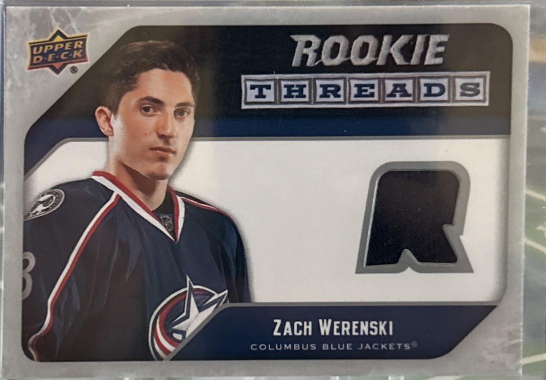 Zach Werenski #RT-ZW 2021 Upper Deck Retro Rookie Threads Hockey