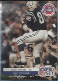 1992 PRO SET HOF JOHN MACKEY SC3 COLTS