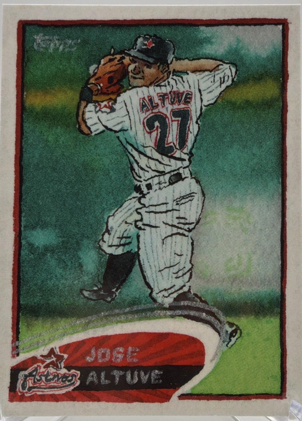 Jose Altuve [Paint Splatter Back] #89