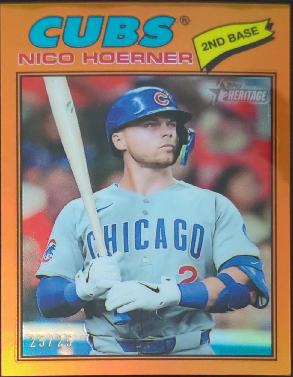 Nico Hoerner [Orange Bordered Chrome] #28