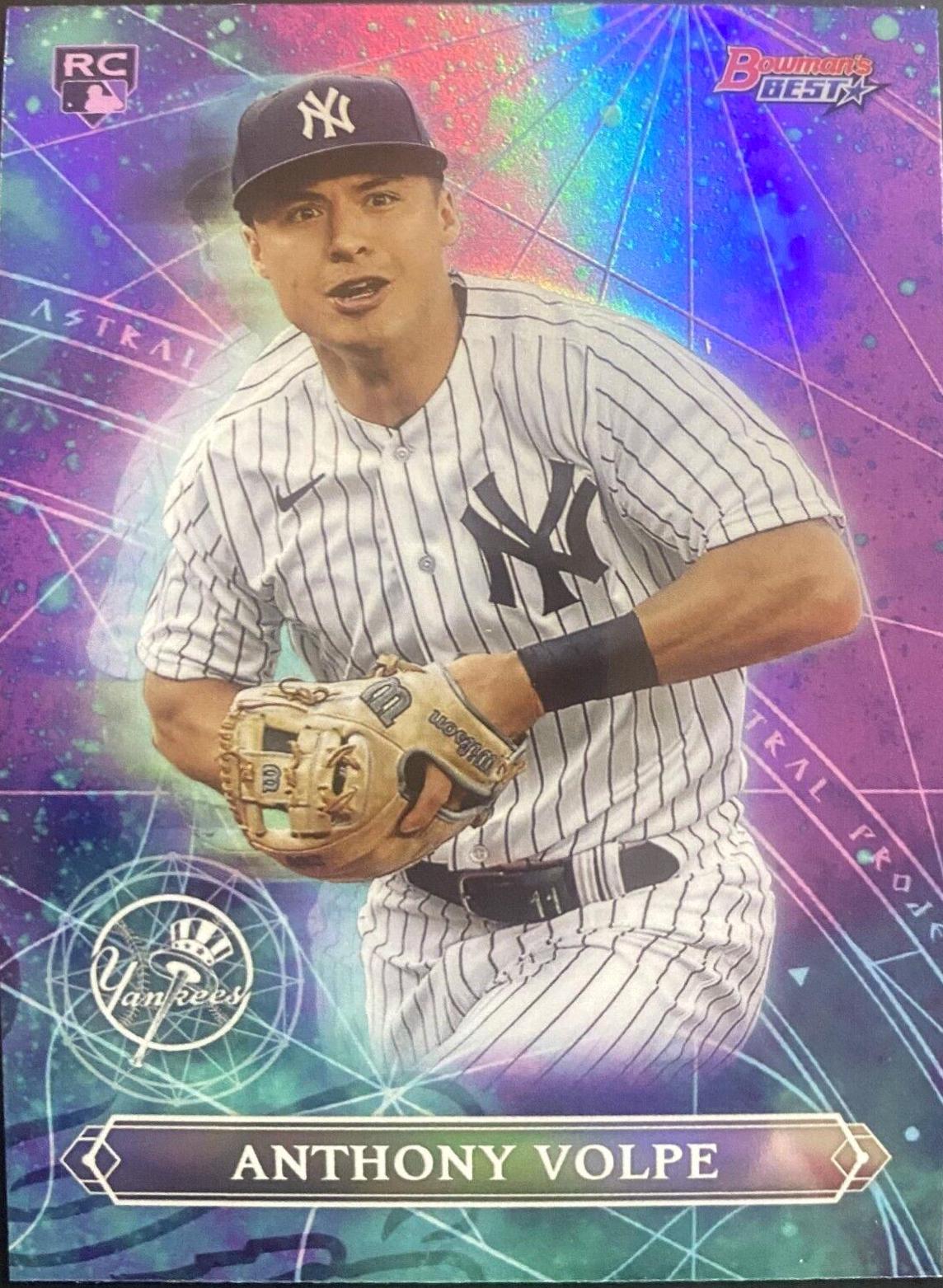 Anthony Volpe #AP-19 Baseball Cards 2023 Bowman's Best Astral Projections