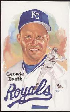 George Brett #238 Baseball Cards 1999 Perez Steele HOF Postcard