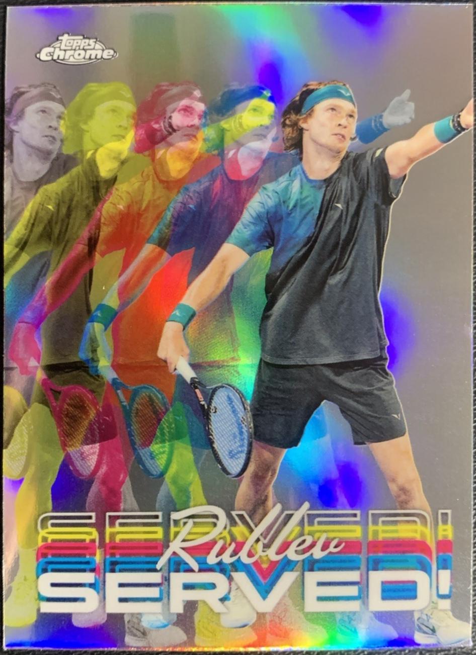 Andrey Rublev #SER-AR Tennis Cards 2024 Topps Chrome Served