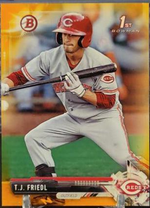 T.J. Friedl #BP71 2017 Bowman Baseball Prospects