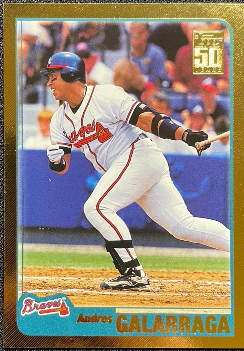 Andres Galarraga #72 Baseball Cards 2001 Topps Gold