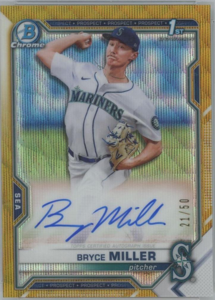 Bryce Miller [Gold Wave Refractor] #CDA-BMI