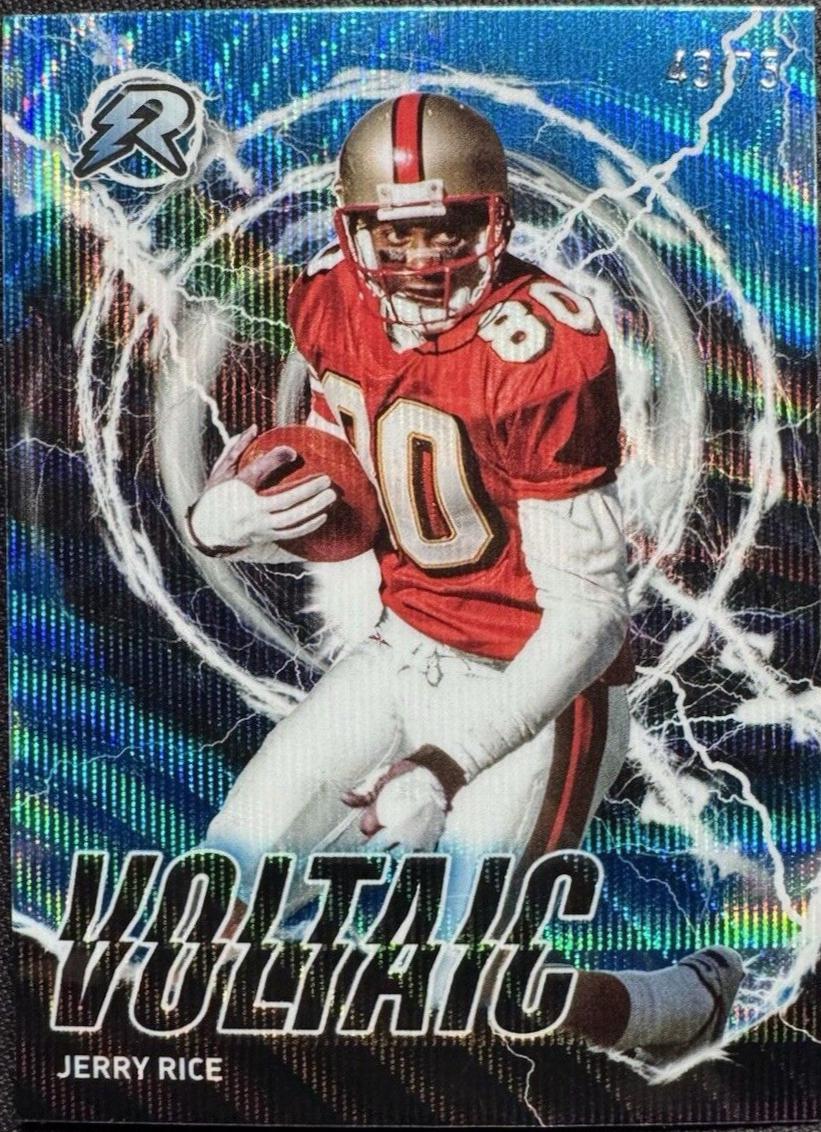 Jerry Rice [Blue Wave Refractor] #RV-24
