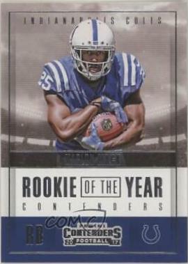Marlon Mack #RY-11 Football Cards 2017 Panini Contenders Rookie of the Year