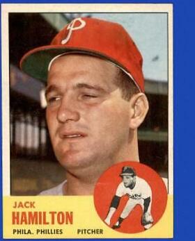 Jack Hamilton #132 Baseball Cards 1963 Topps
