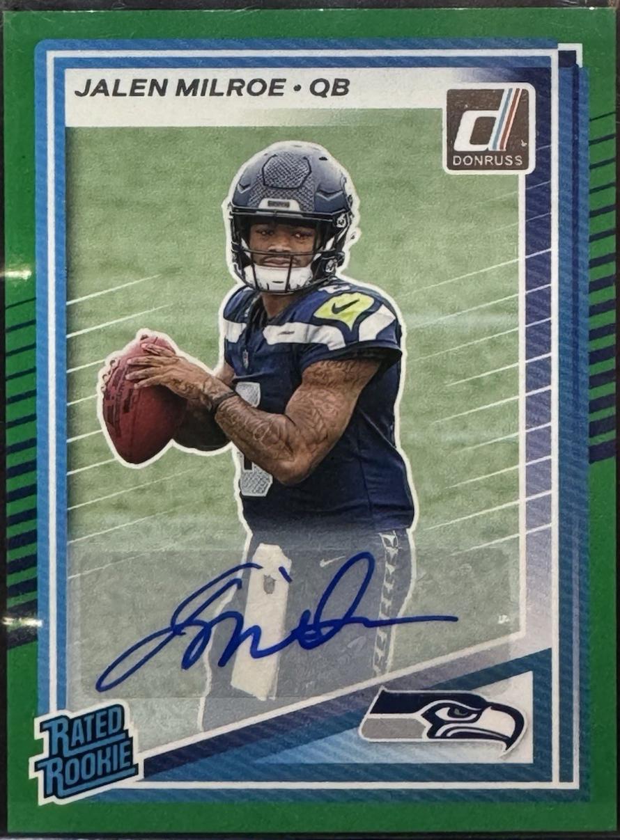 Jalen Milroe [Green Autograph] #307 Prices | 2025 Panini Donruss
