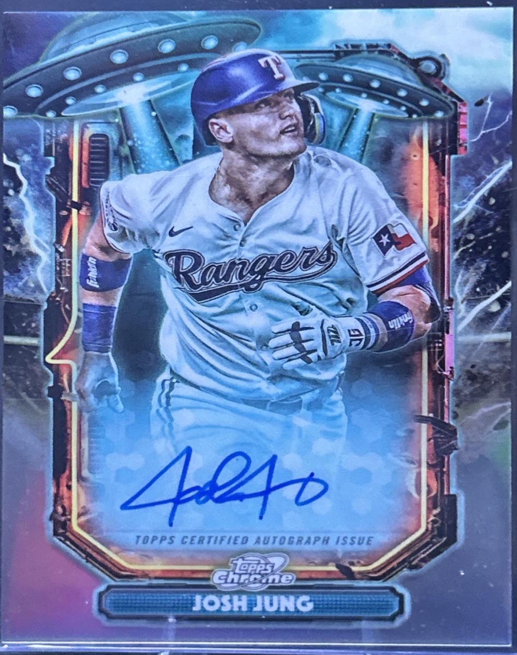 Josh Jung #ETA-JJU 2025 Topps Cosmic Chrome Extraterrestrial Autograph Baseball