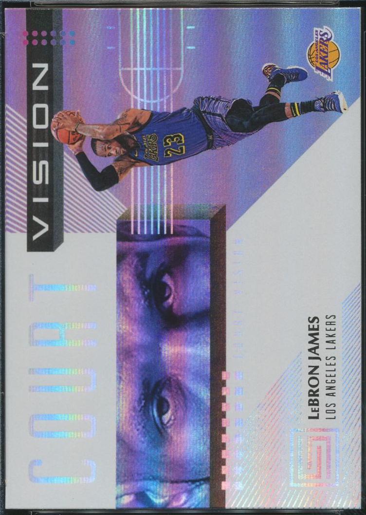 LeBron James #5 Basketball Cards 2018 Panini Status Court Vision