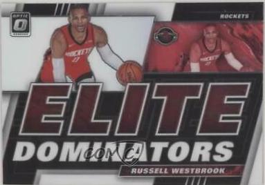 Russell Westbrook #2 Basketball Cards 2019 Panini Donruss Optic Elite Dominators