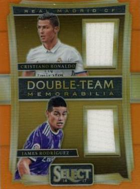 Cristiano Ronaldo, James Rodriguez #DT-RR Soccer Cards 2016 Panini Select Double Team Memorabilia