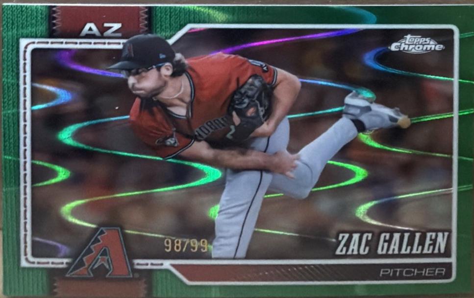 Zac Gallen [Green Refractor] (2026 Topps Chrome)