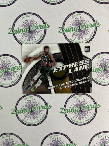 Giannis Antetokounmpo #3 Basketball Cards 2021 Panini Donruss Optic Express Lane