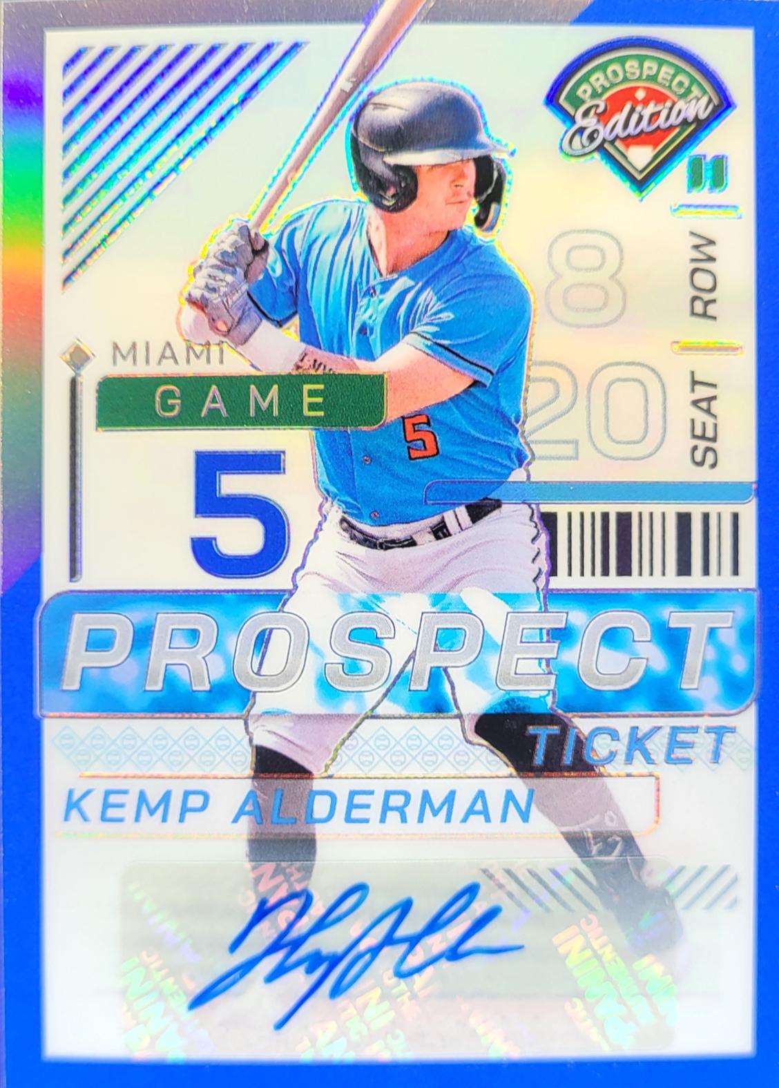 Kemp Alderman [Blue Holo Ticket Signature] #127