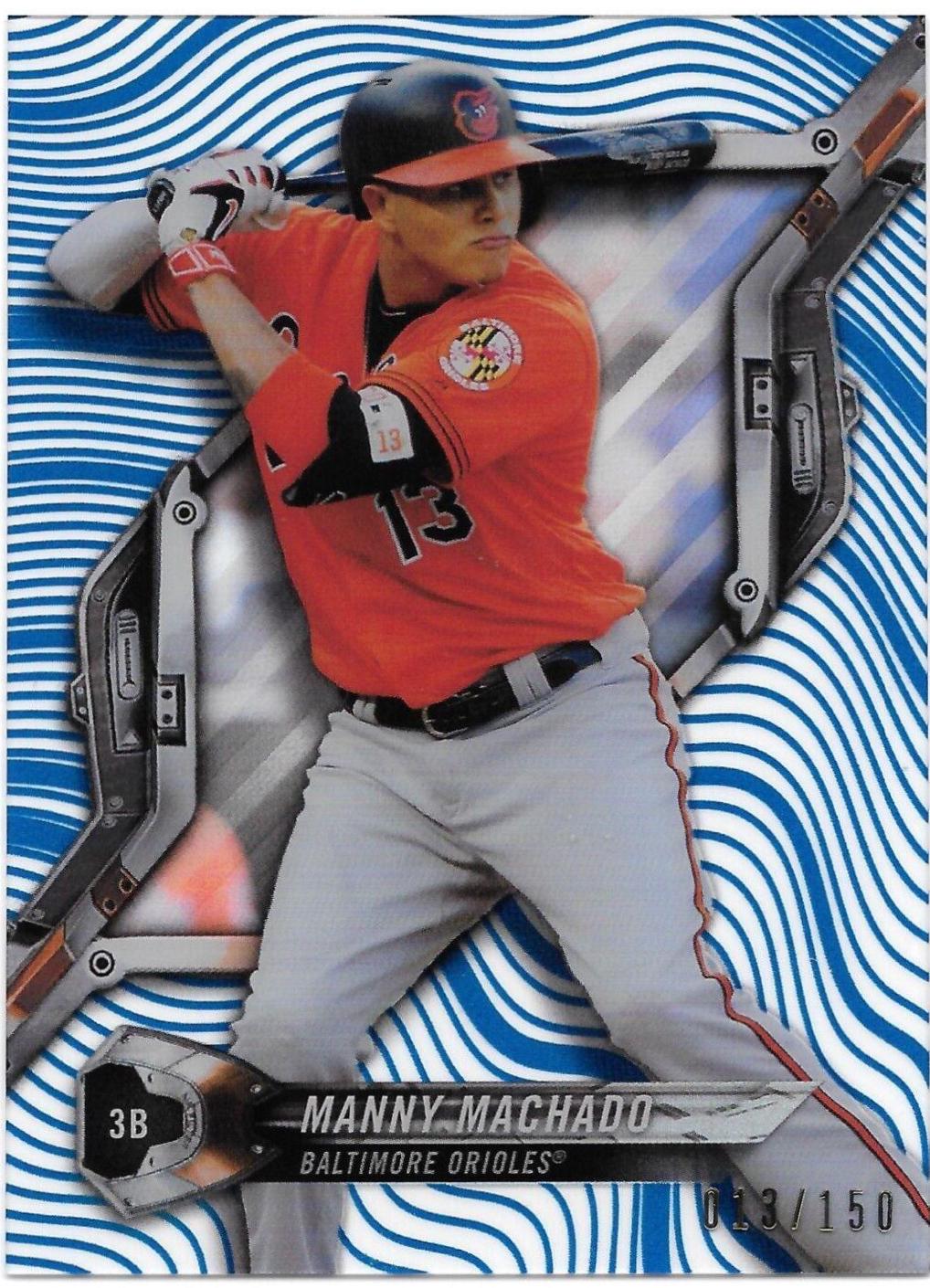 Manny Machado [Rainbow Foil Blue] #HT-MMA