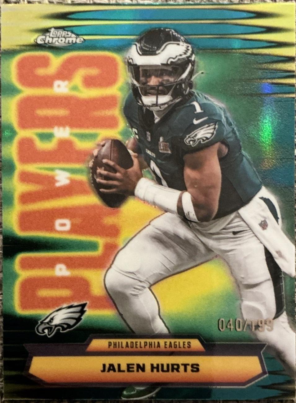 Jalen Hurts [Aqua Refractor] #PP-4