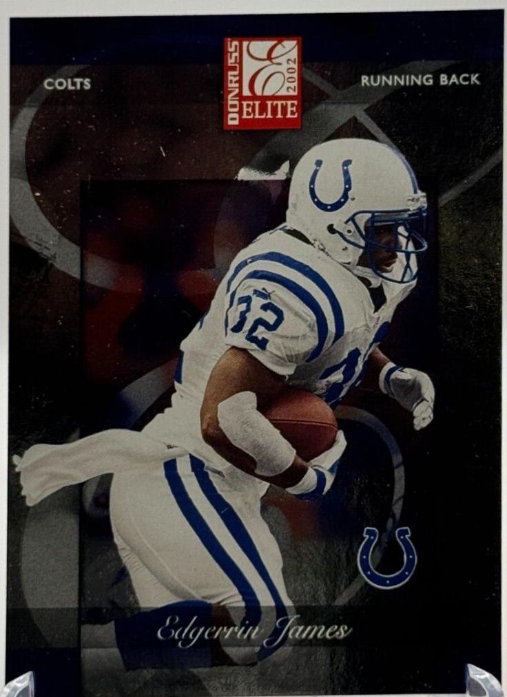 Edgerrin James #18 2002 Panini Donruss Elite Football