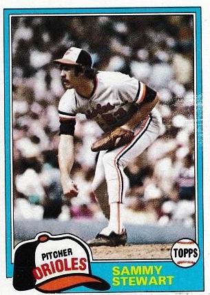 1981 Topps Sammy Stewart #262 card